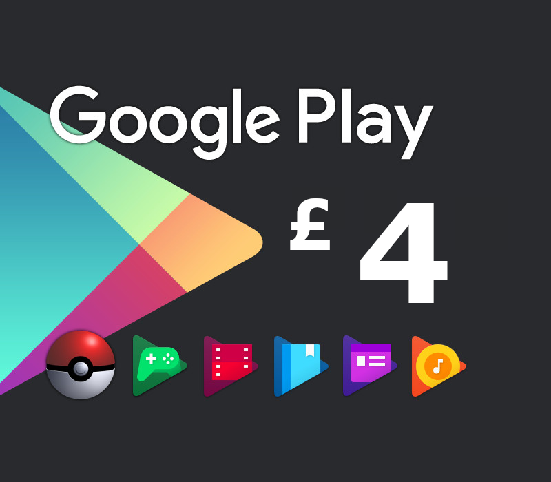Google Play GBP 4 Gift Card UK
