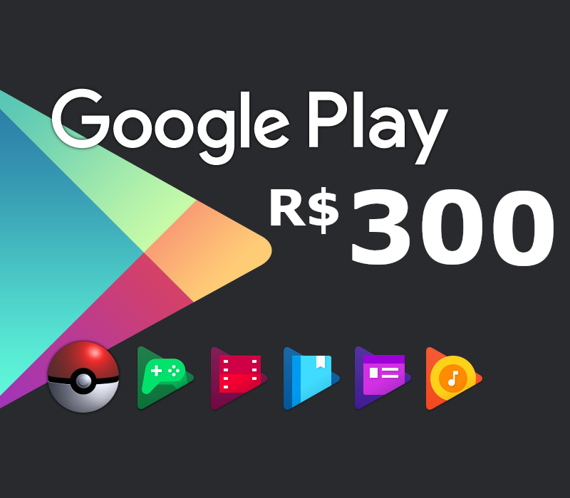 Google Play BRL 300 Gift Card BR